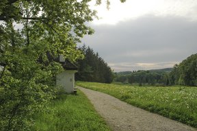 Wachthaus in der Langass mit Blick auf die Tüfi
