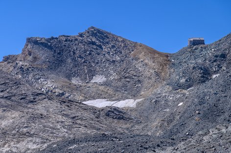 Britanniahütte oberhalb Saas-Fee (3030 m)